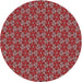 Square Patterned Crimson Red Rug, pat2080rd