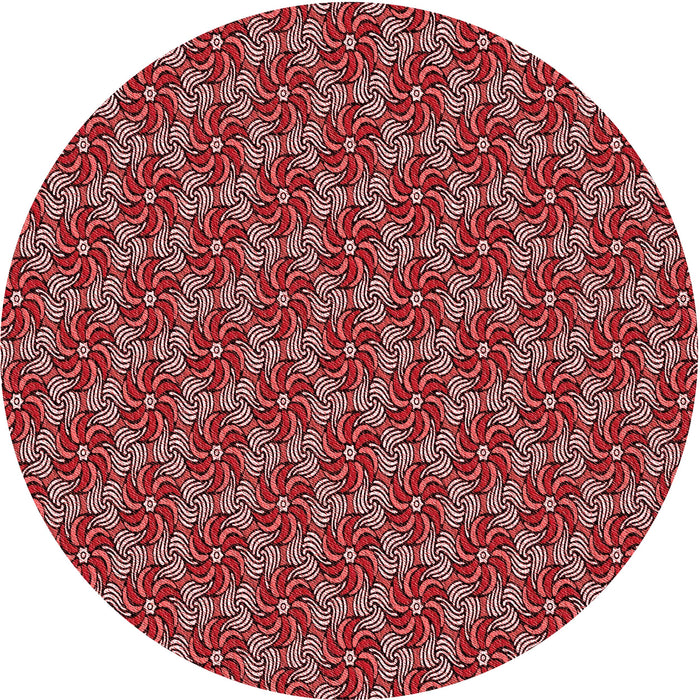 Square Machine Washable Transitional Crimson Red Rug in a Living Room, wshpat2080rd