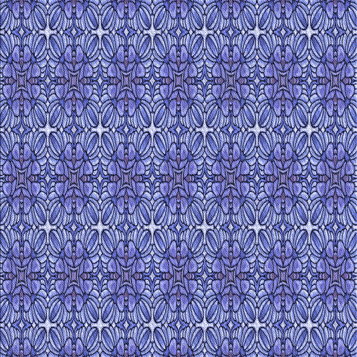 Patterned Denim Blue Rug, pat2081blu