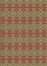 Machine Washable Transitional Red Brown Rug, wshpat2081brn