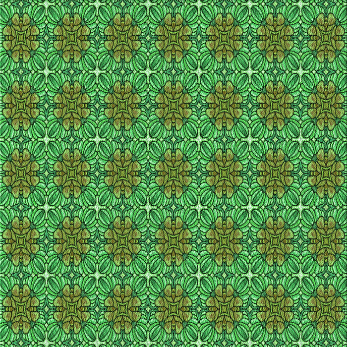 Round Patterned Lime Green Rug, pat2081grn