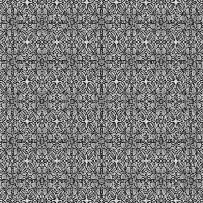 Round Patterned Dark Gray Rug, pat2081gry