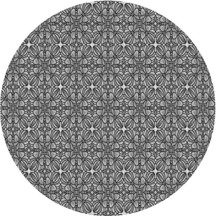 Square Machine Washable Transitional Dark Gray Rug in a Living Room, wshpat2081gry