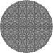 Square Patterned Dark Gray Rug, pat2081gry