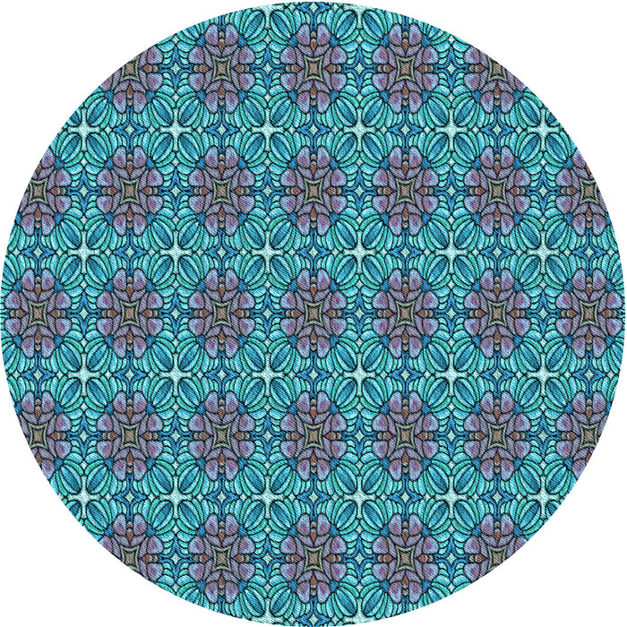 Square Machine Washable Transitional Blue Rug in a Living Room, wshpat2081lblu