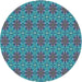 Square Machine Washable Transitional Blue Rug in a Living Room, wshpat2081lblu