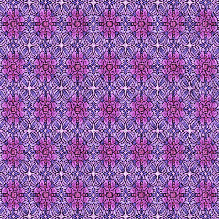 Round Patterned Purple Rug, pat2081pur