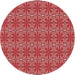 Square Patterned Red Rug, pat2081rd