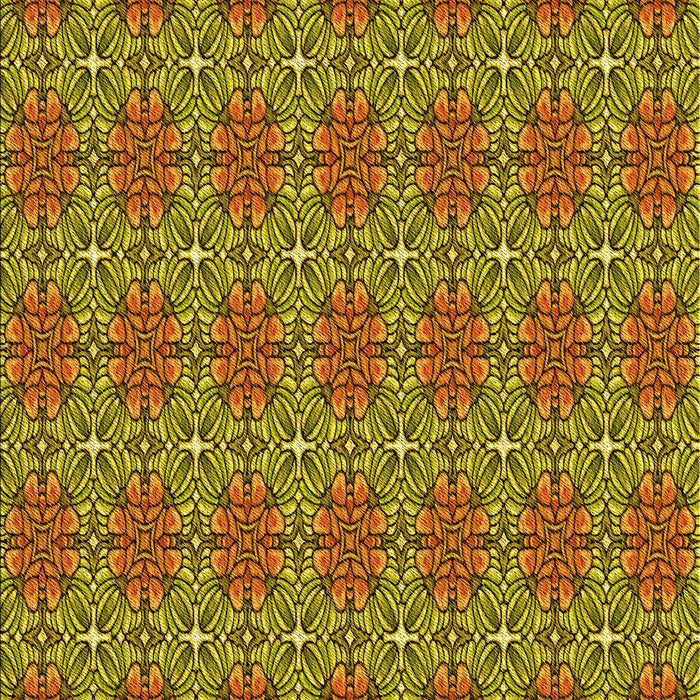 Patterned Yellow Rug, pat2081yw