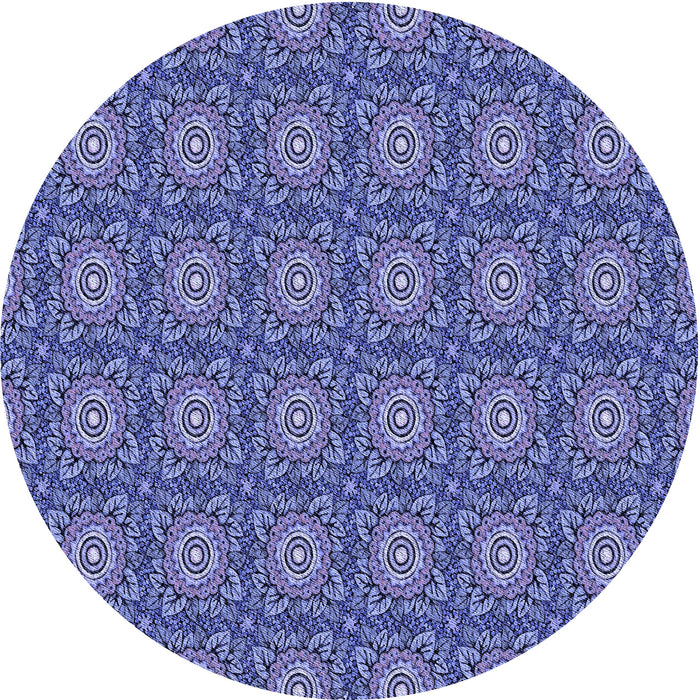 Square Patterned Sky Blue Rug, pat2082blu