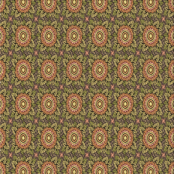 Round Machine Washable Transitional Orange Gold Rug, wshpat2082brn