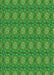 Patterned Deep Emerald Green Rug, pat2082grn