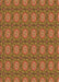 Patterned Red Brown Rug, pat2082org