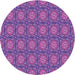 Square Patterned Dark Magenta Purple Rug, pat2082pur