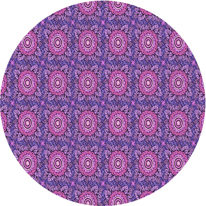 Square Machine Washable Transitional Dark Magenta Purple Rug in a Living Room, wshpat2082pur