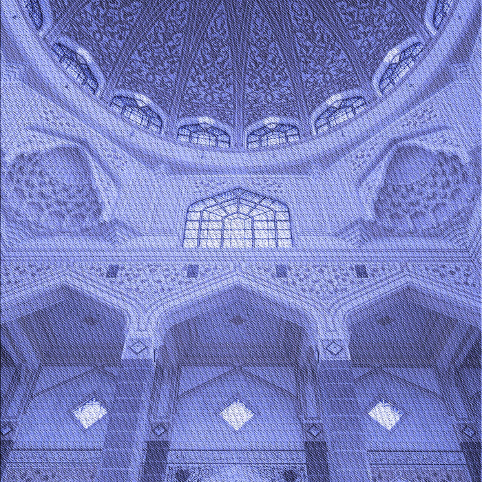 Patterned Sky Blue Rug, pat2083blu