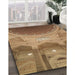 Patterned Saddle Brown Rug in Family Room, pat2083brn