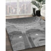 Patterned Gray Rug in Family Room, pat2083gry