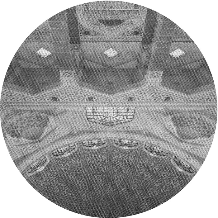 Square Patterned Gray Rug, pat2083gry