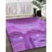 Machine Washable Transitional Purple Rug in a Family Room, wshpat2083pur