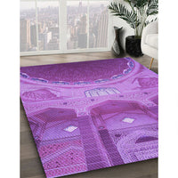 Patterned Purple Rug, pat2083pur