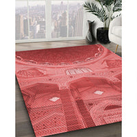 Patterned Red Rug, pat2083rd