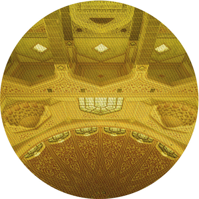 Square Machine Washable Transitional Dark Bisque Brown Rug in a Living Room, wshpat2083yw