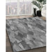 Machine Washable Transitional Ash Gray Rug in a Family Room, wshpat2084gry