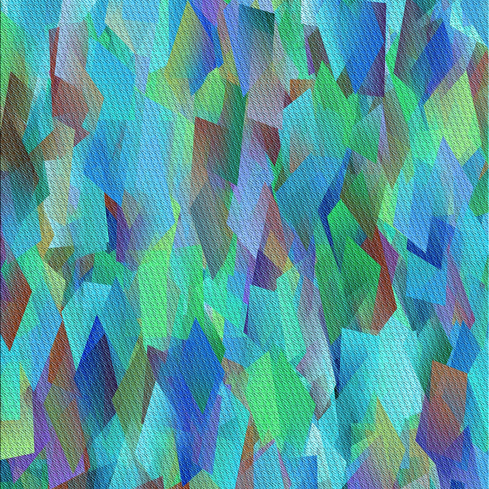 Patterned Dark Turquoise Green Rug, pat2084lblu