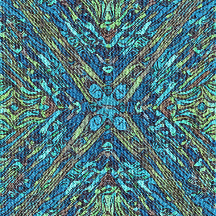 Patterned Charcoal Blue Rug, pat2085lblu