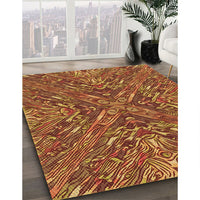 Patterned Orange Rug, pat2085org