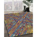 Machine Washable Transitional Green Rug in a Family Room, wshpat2085