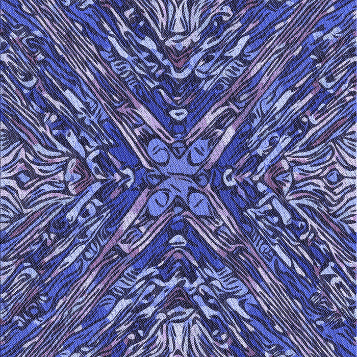 Patterned Blue Rug, pat2086blu