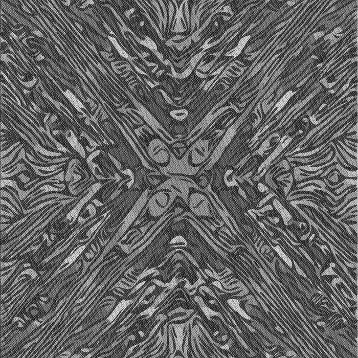 Machine Washable Transitional Dark Gray Black Rug, wshpat2086gry