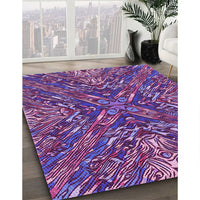 Patterned Purple Rug, pat2086pur