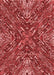 Patterned Red Rug, pat2086rd