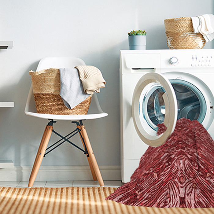 Machine Washable Transitional Red Rug in a Washing Machine, wshpat2086rd