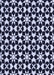 Patterned Night Blue Rug, pat2087blu