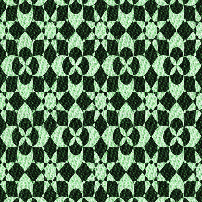 Patterned Black Rug, pat2087grn