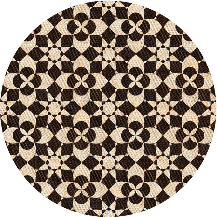 Square Machine Washable Transitional Black Brown Rug in a Living Room, wshpat2087org