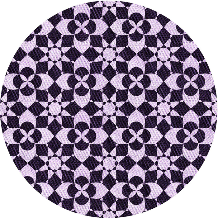 Square Patterned Blush Pink Rug, pat2087pur