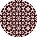 Square Patterned Pastel Pink Rug, pat2087rd