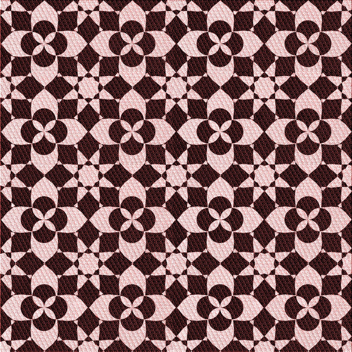 Round Patterned Pastel Pink Rug, pat2087rd