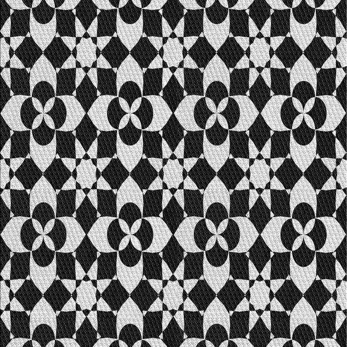 Patterned Black Novelty Rug, pat2087
