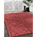 Patterned Red Rug in Family Room, pat2088rd
