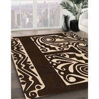 Patterned Peru Brown Rug, pat209org