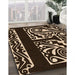 Patterned Peru Brown Rug in Family Room, pat209org