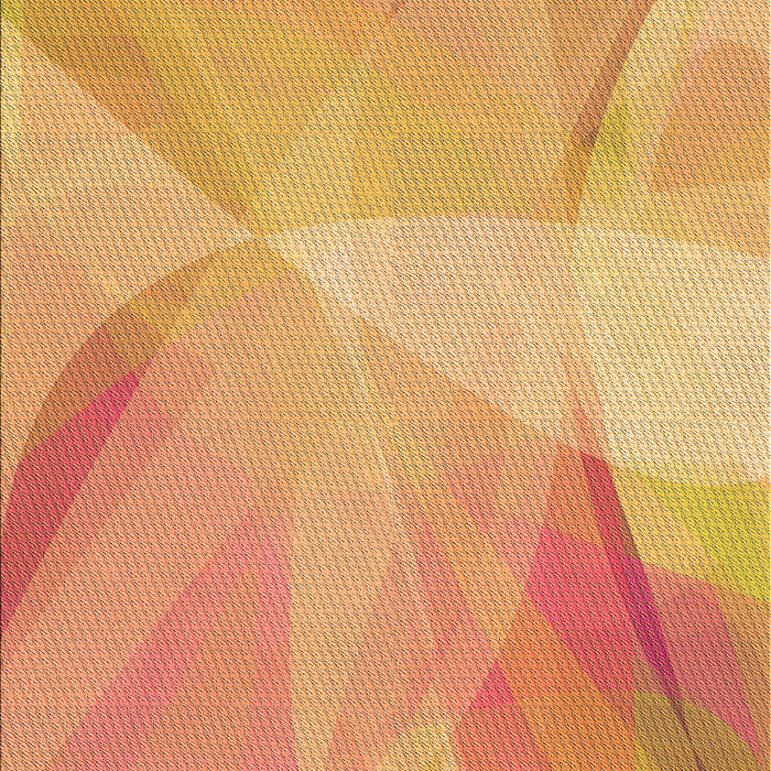 Patterned Bright Orange Rug, pat2090org