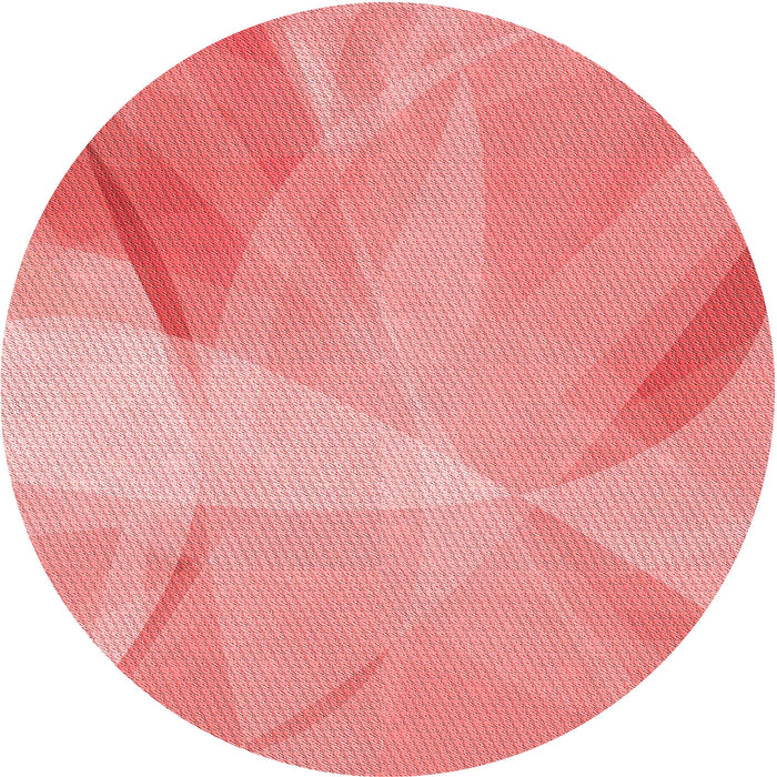 Square Patterned Red Rug, pat2090rd