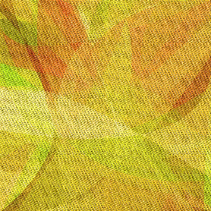 Round Patterned Yellow Rug, pat2090yw